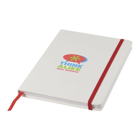 Libreta blanca con cinta de color A5 "Spectrum"