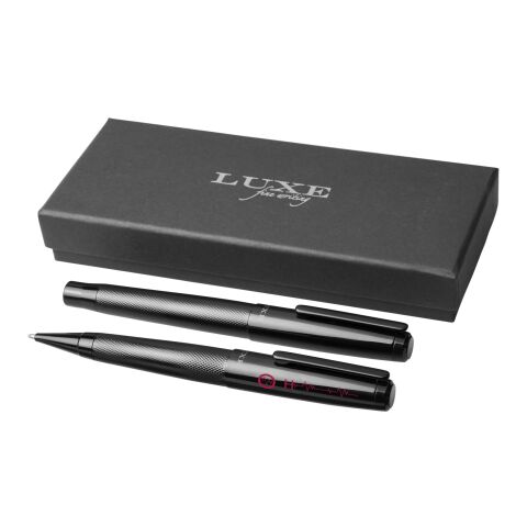 Set de regalo de dos bolígrafos &quot;Gloss&quot; Estándar | Negro intenso | sin montaje de publicidad | no disponible | no disponible