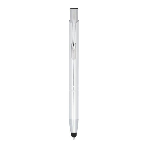 Bolígrafo con stylus de aluminio “Moneta” Estándar | titanio | sin montaje de publicidad | no disponible | no disponible