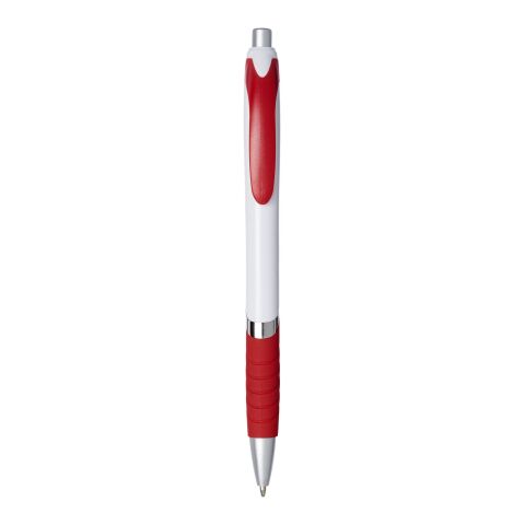Bolígrafo con empuñadura de goma &quot;Turbo&quot; Estándar | blanco-rojo | sin montaje de publicidad | no disponible | no disponible