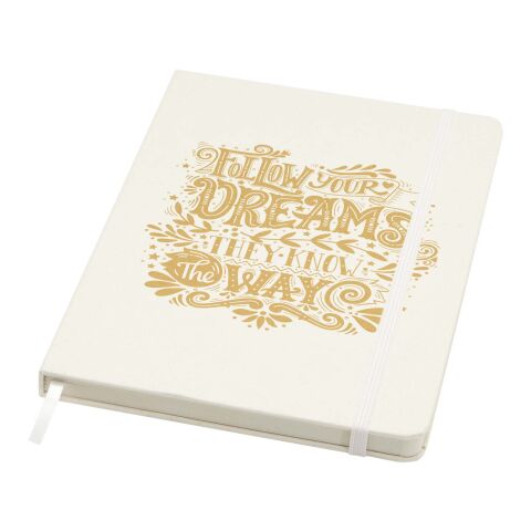 Libreta reciclada A5 con páginas rayadas &quot;Bass&quot; Estándar | Blanco | sin montaje de publicidad | no disponible | no disponible
