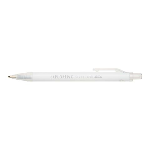 Set de cuaderno reciclado y bolígrafo Spectrum A5 blanco