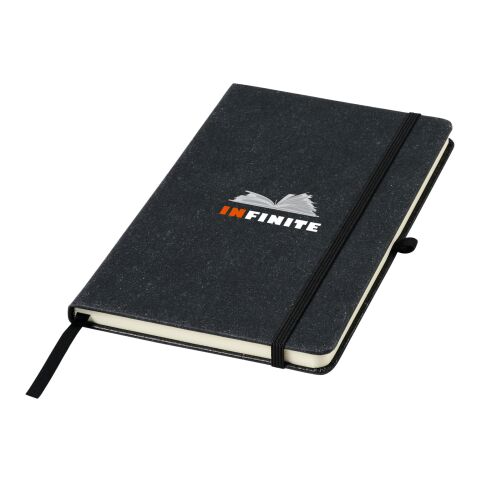 Libreta A5 de piel “Atlana” Estándar | Negro intenso | sin montaje de publicidad | no disponible | no disponible