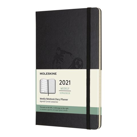 12M Hardcover Wochenplaner Estándar | Negro | sin montaje de publicidad | no disponible | no disponible