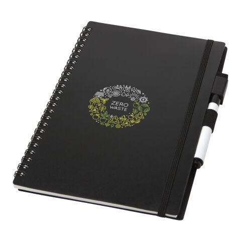 Libreta A5 reutilizable &quot;Pebbles&quot; Estándar | Negro intenso | sin montaje de publicidad | no disponible | no disponible