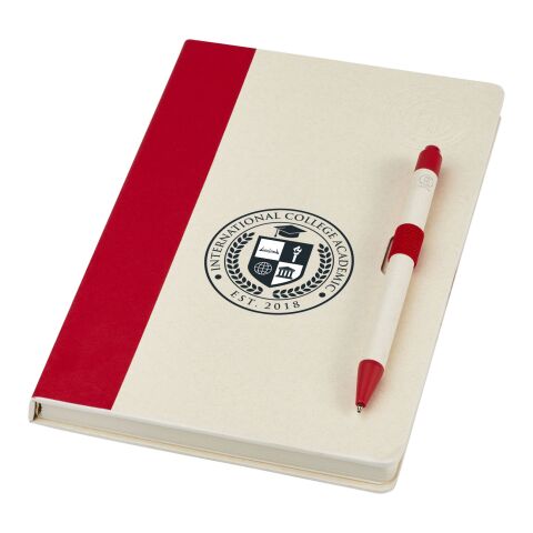 Set de libreta de referencia de tamaño A5 y bolígrafo &quot;Dairy Dream&quot; Estándar | Rojo | sin montaje de publicidad | no disponible | no disponible