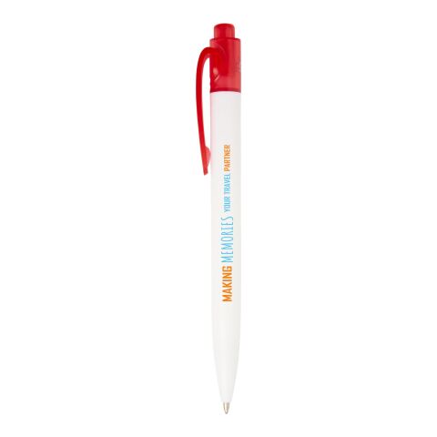 Bolígrafo de plástico procedente del zonas costeras &quot;Thalaasi&quot; rojo-blanco | sin montaje de publicidad | no disponible | no disponible
