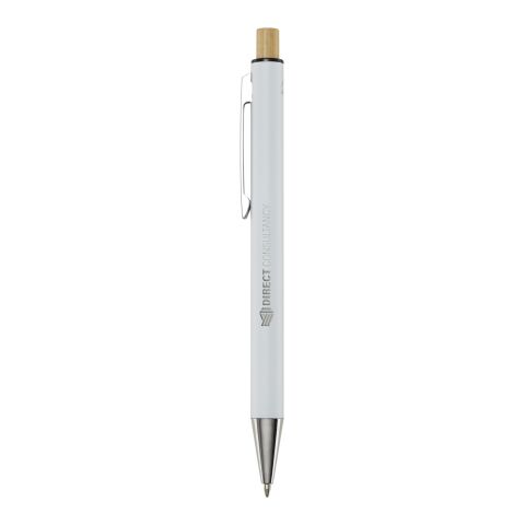Bolígrafo de aluminio reciclado &quot;Cyrus&quot; Estándar | blanco | sin montaje de publicidad | no disponible | no disponible