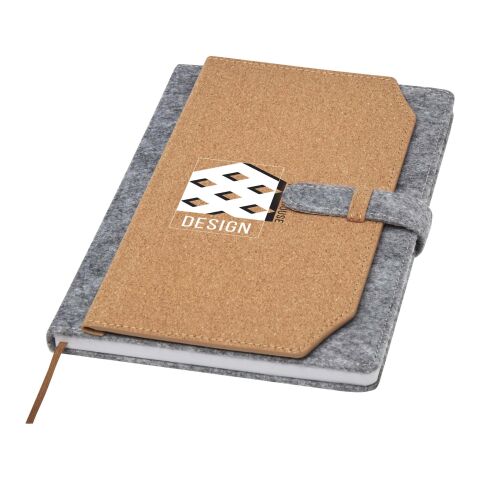 Libreta A5 de corcho y fieltro reciclado &quot;Viviana&quot; Estándar | Natural | sin montaje de publicidad | no disponible | no disponible | no disponible