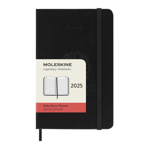 Agenda diaria de bolsillo de 12 meses con tapa dura "Moleskine"