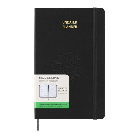 Moleskine Hardcover Wochenplaner L, undatiert Estándar | Negro intenso | sin montaje de publicidad | no disponible | no disponible