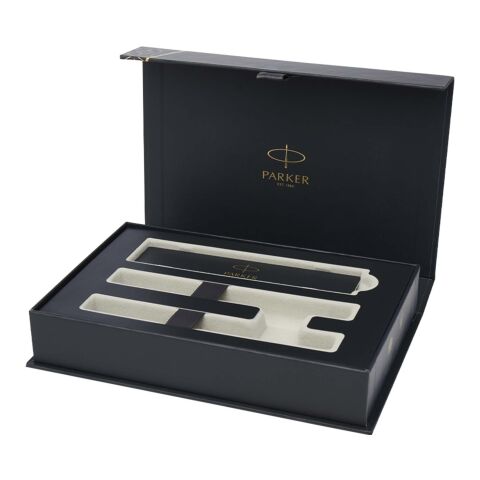 Juego de bolígrafo y rotulador Parker IM Essentials - plateado Negro intenso