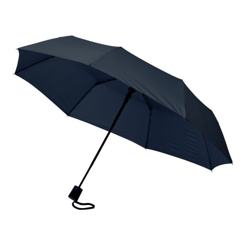 Paraguas automático 3 secciones &quot;Wali&quot; 21&quot; Estándar | Azul marino | sin montaje de publicidad | no disponible | no disponible | no disponible