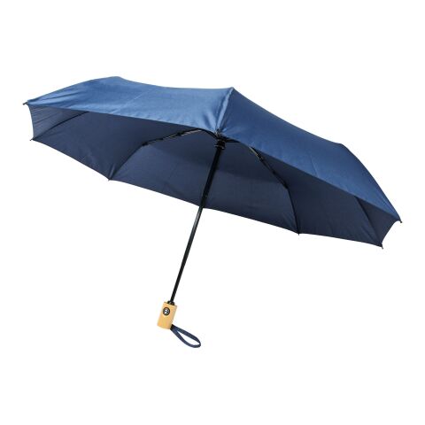 Paraguas con apertura y cierre automáticos de tereftalato de polietileno reciclado de 53 cm &quot;Bo&quot; Estándar | Azul marino | sin montaje de publicidad | no disponible | no disponible | no disponible