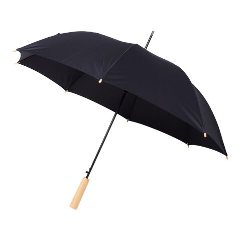 Paraguas automático de material reciclado de 23” &quot;Alina&quot; Estándar | bronce negro | sin montaje de publicidad | no disponible | no disponible | no disponible