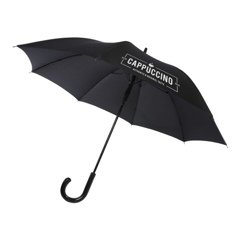 Paraguas de 23&quot; de apertura automática con aspecto de fibra de carbono y mango curvo &quot;Fontana&quot; Estándar | bronce negro | sin montaje de publicidad | no disponible | no disponible