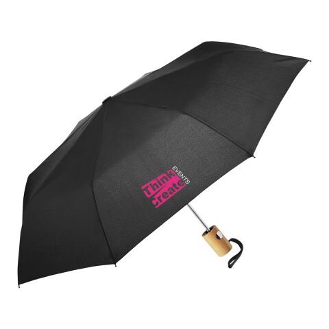 Paraguas plegable "Citizen Green Rainfall" Negro intenso | no disponible | sin montaje de publicidad | no disponible | no disponible
