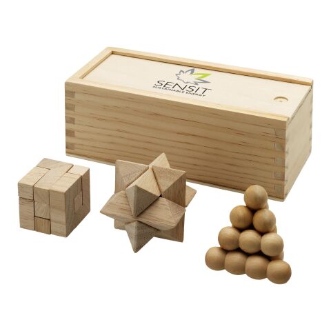 3 juegos de ingenio en madera &quot;Brainiac&quot; Estándar | Natural | sin montaje de publicidad | no disponible | no disponible