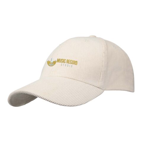 Gorra de 6 paneles de pana reciclada &quot;Hutton&quot; Sandstone | sin montaje de publicidad | no disponible | no disponible