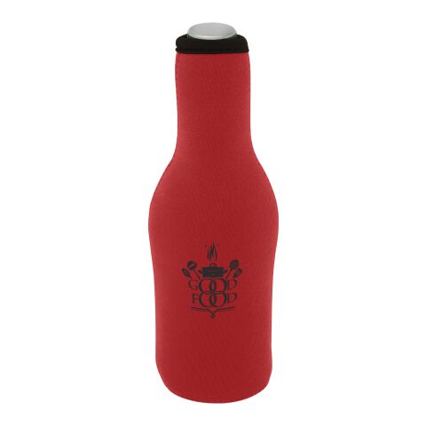 Funda de neopreno reciclado para botellas &quot;Fris&quot; Estándar | Rojo | sin montaje de publicidad | no disponible | no disponible | no disponible