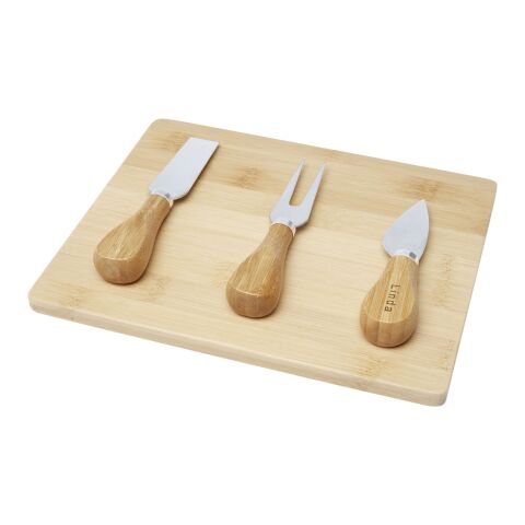 Tabla de quesos y utensilios de bambú &quot;Ement&quot;