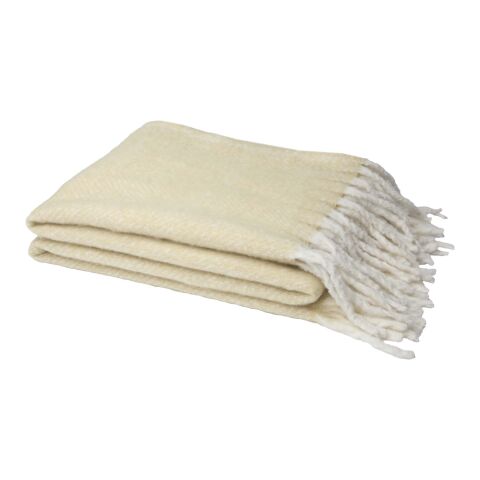 Manta reciclada con certificado GRS &quot;Dolly&quot; Beige | sin montaje de publicidad | no disponible | no disponible | no disponible