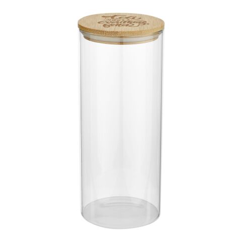 Recipiente de vidrio para alimentos de 940 ml &quot;Boley&quot; Estándar | Natural-Blanco | sin montaje de publicidad | no disponible | no disponible