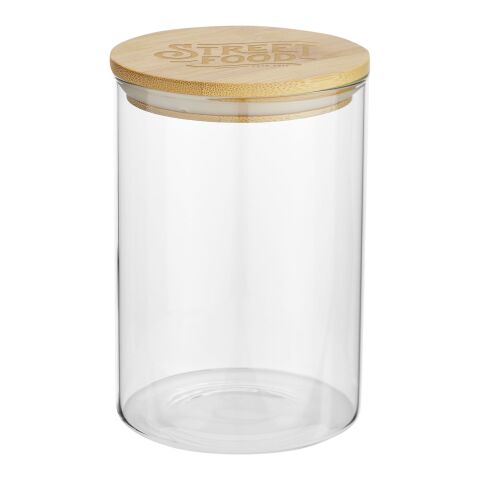 Recipiente de vidrio para alimentos de 550 ml &quot;Boley&quot; Estándar | beige-blanco | sin montaje de publicidad | no disponible | no disponible