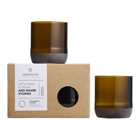 Originalhome set de vasos de 160 ml  Marrón | sin montaje de publicidad