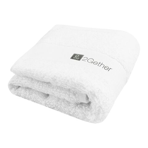 Toalla de baño de 30 x 50 cm de algodón de 450 g/m² &quot;Sophia&quot; Blanco | sin montaje de publicidad | no disponible | no disponible | no disponible
