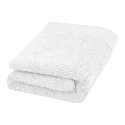 Toalla de baño de 50 x 100 cm de algodón de 550 g/m² &quot;Nora&quot; blanco | sin montaje de publicidad | no disponible | no disponible | no disponible