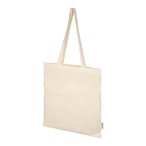 Bolsa GOTS Tote de algodón orgánico de 100 g/m² &quot;Orissa&quot; Estándar | beige | sin montaje de publicidad | no disponible | no disponible