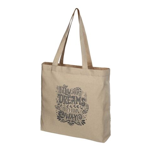 Bolsa Tote de algodón reciclado de 210 g/m² con refuerzos &quot;Pheebs&quot;