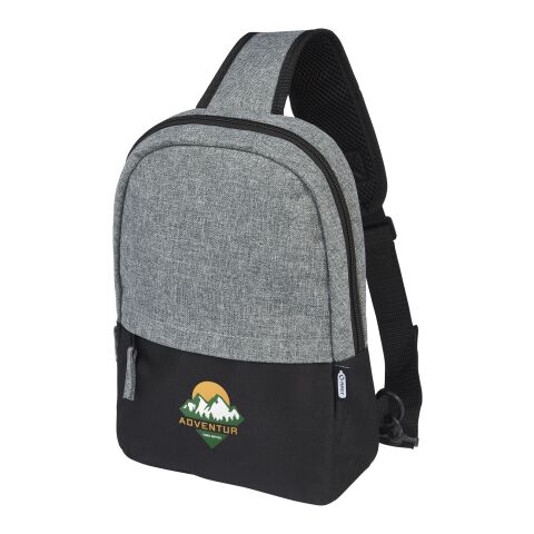 Bandolera en dos tonos reciclada GRS de 3,5 L &quot;Reclaim&quot; Estándar | Negro intenso-Gris Mezcla | sin montaje de publicidad | no disponible | no disponible | no disponible