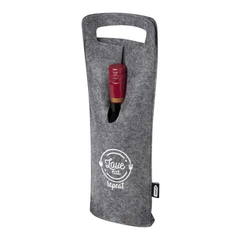 Bolsa de vino de fieltro reciclado GRS de 75 cl &quot;Felta&quot; Estándar | Gris | sin montaje de publicidad | no disponible | no disponible | no disponible