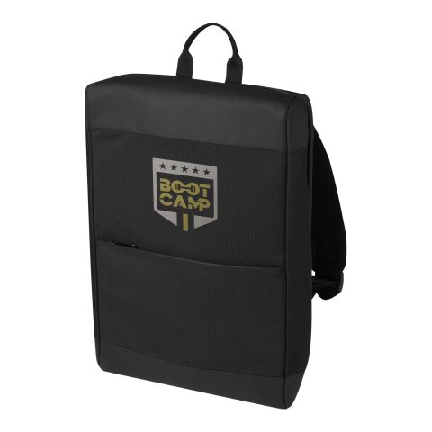Mochila para portátil de 15,6&quot; de material reciclado GRS &quot;Rise&quot; Estándar | negro | sin montaje de publicidad | no disponible | no disponible