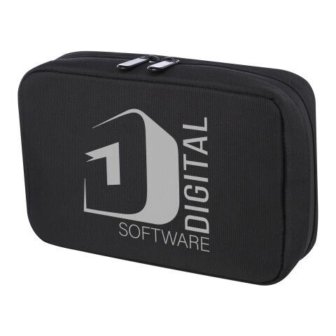 Bolsa organizadora de material reciclado GRS &quot;Rise&quot; Estándar | Negro mate | sin montaje de publicidad | no disponible | no disponible | no disponible