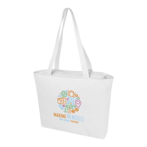 Bolsa Tote de material reciclado de 500 g/m² &quot;Weekender&quot; Estándar | blanco | sin montaje de publicidad | no disponible | no disponible