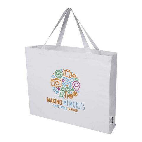 Bolsa Tote grande de algodón reciclado GRS de 220 g/m² &quot;Odessa&quot; Estándar | Blanco | sin montaje de publicidad | no disponible | no disponible | no disponible