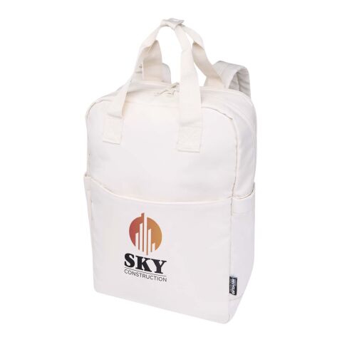 Mochila reciclada de viaje de 9 litros para portátil de 14&quot; &quot;Trip Aware™&quot; Estándar | Blanco roto | sin montaje de publicidad | no disponible | no disponible | no disponible