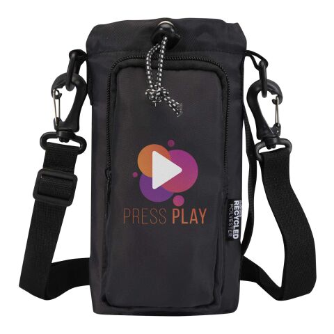 Bolsa para botellas de viaje reciclada de 2 litros &quot;Trip Aware™&quot; Estándar | Negro intenso | sin montaje de publicidad | no disponible | no disponible | no disponible
