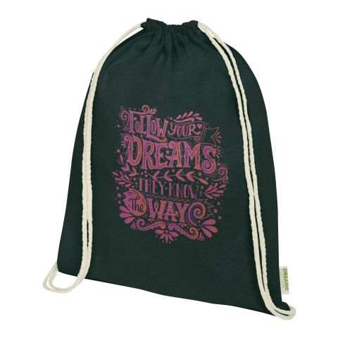 Bolsa con cuerdas de 5&nbsp;l algodón orgánico OCS de 140&nbsp;g/m² "Odisha"