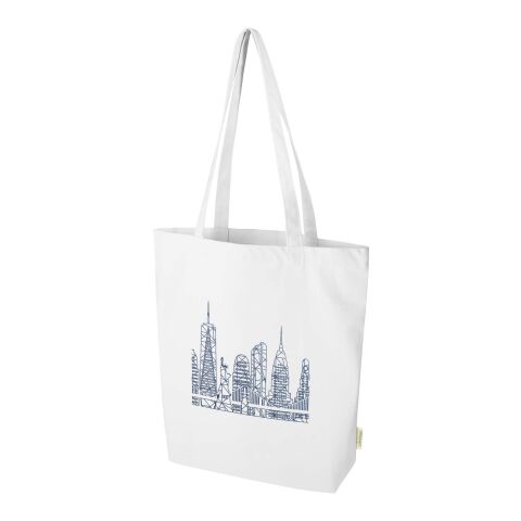 Bolsa Tote de 11 l con fondo ancho algodón orgánico OCS de 180&nbsp;g/m² "Odisha" Estándar | Blanco | sin montaje de publicidad | no disponible | no disponible | no disponible