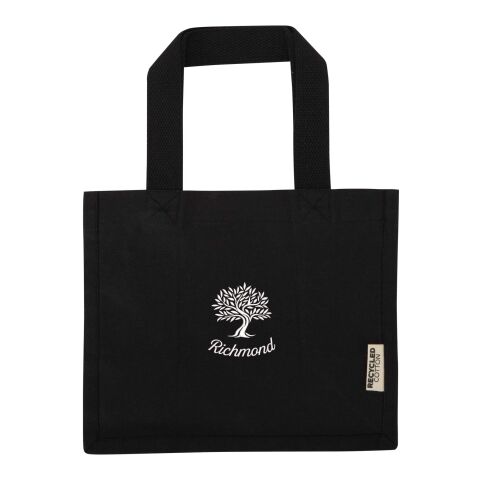 Bolsa Tote con fuelle mini de algodón reciclado GRS de 220 g/m² de 9 l "Odessa"