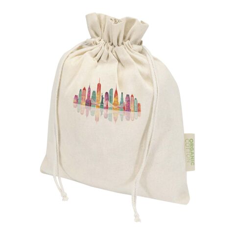 Bolsa de regalo algodón orgánico OCS de 140&nbsp;g/m² - 30 x 25&nbsp;cm "Odisha" Estándar | Natural | sin montaje de publicidad | no disponible | no disponible | no disponible