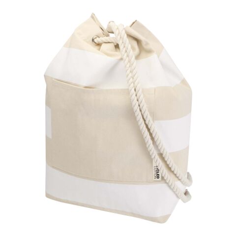 Bolsa de lona marinera Florida de 270 g/m² con certificación GRS, 15 l blanco