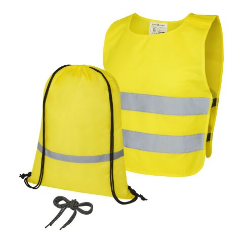 Set de seguridad y visibilidad para niños de 7 a 12 años &quot;Ingeborg&quot; Estándar | amarillo neón | sin montaje de publicidad | no disponible | no disponible