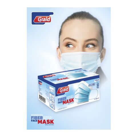 Mascarilla Moore tipo IIR Azul claro | sin montaje de publicidad