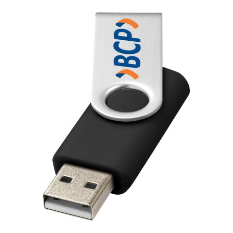 Memoria USB básica 2 GB &quot;Rotate&quot; Estándar | bronce negro-plata | sin montaje de publicidad | no disponible | no disponible | no disponible