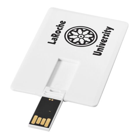 Memoria USB tarjeta extraplana Estándar | blanco | sin montaje de publicidad | no disponible | no disponible